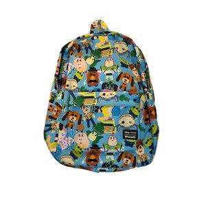 Loungefly Disney Toy Story Buzz Lightyear Woody Rex Large Backpack 17” EUC